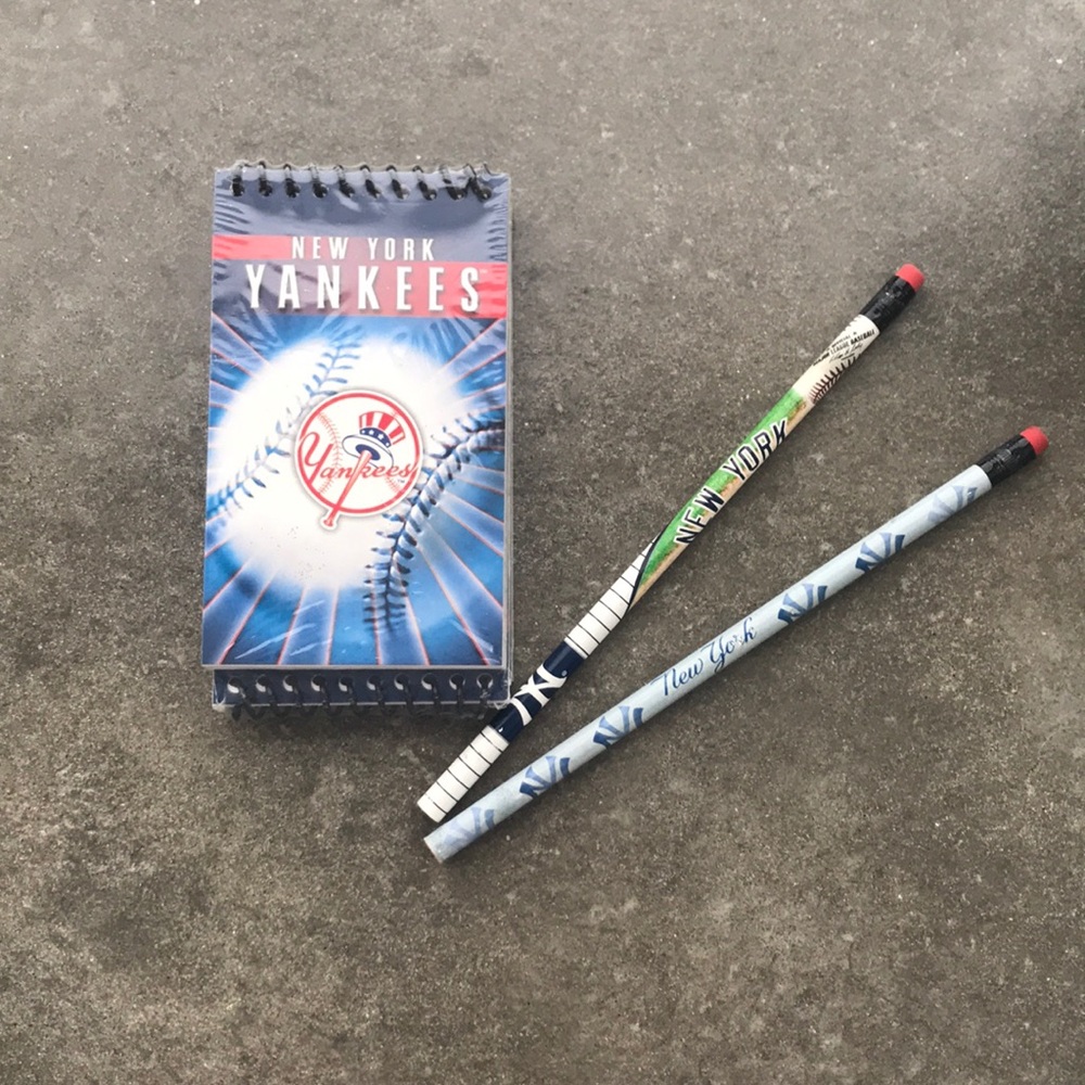 Yankees Notepad & Pencil Set